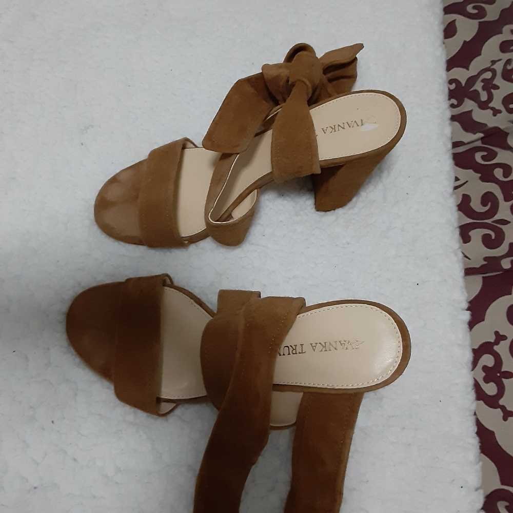 Suede Strap around ankles